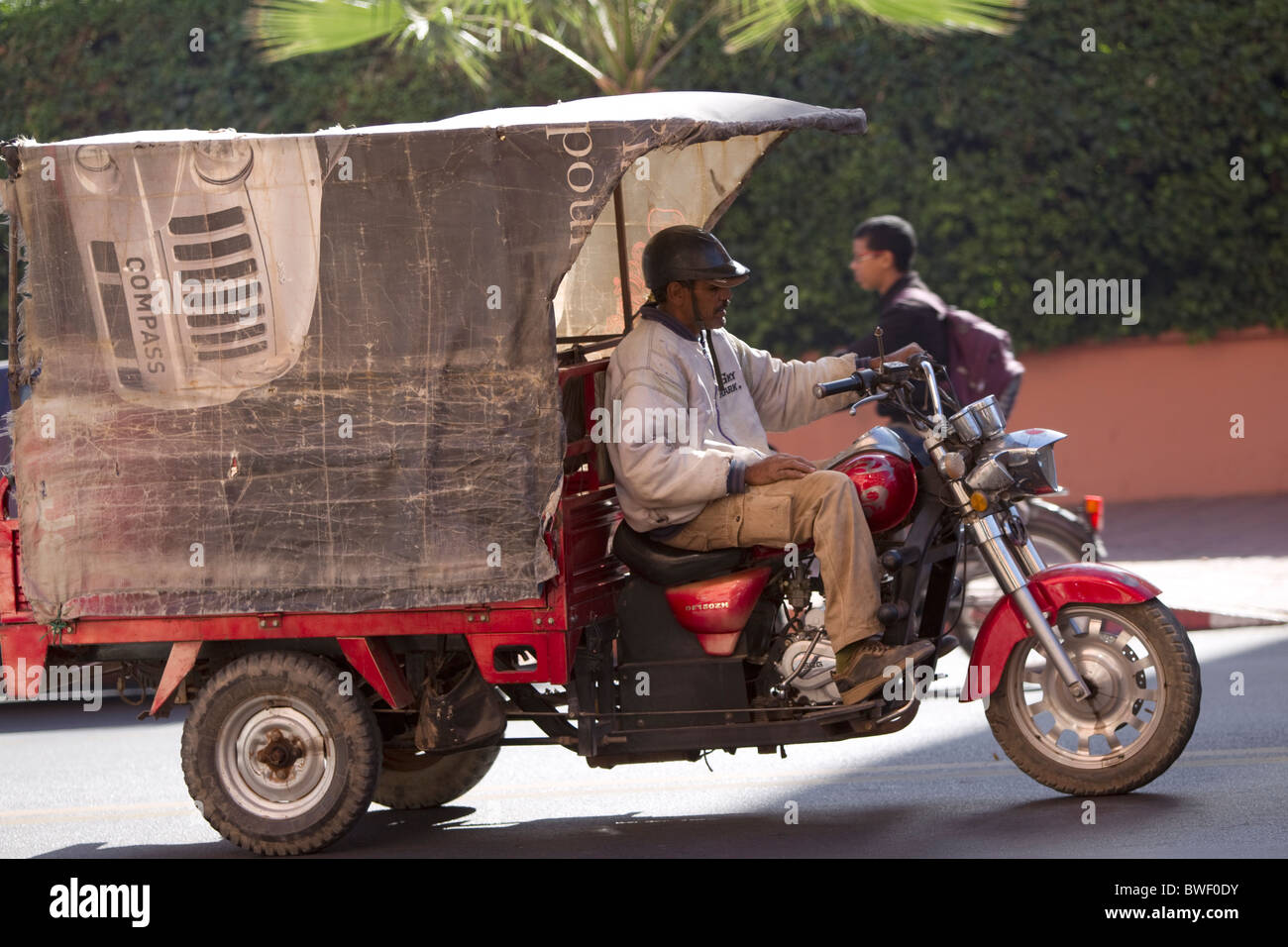 African triciclo;;marrakech marocco Foto Stock