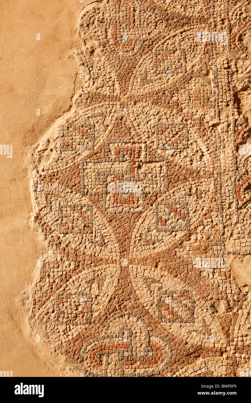 Mosaico romano, sito storico di Curium Kourion. Episkopi, Cipro Foto Stock