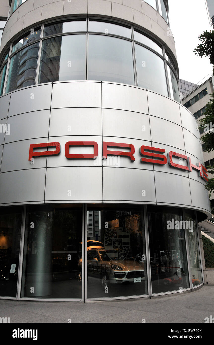 Porsche auto store Ginza Tokyo Giappone Foto Stock