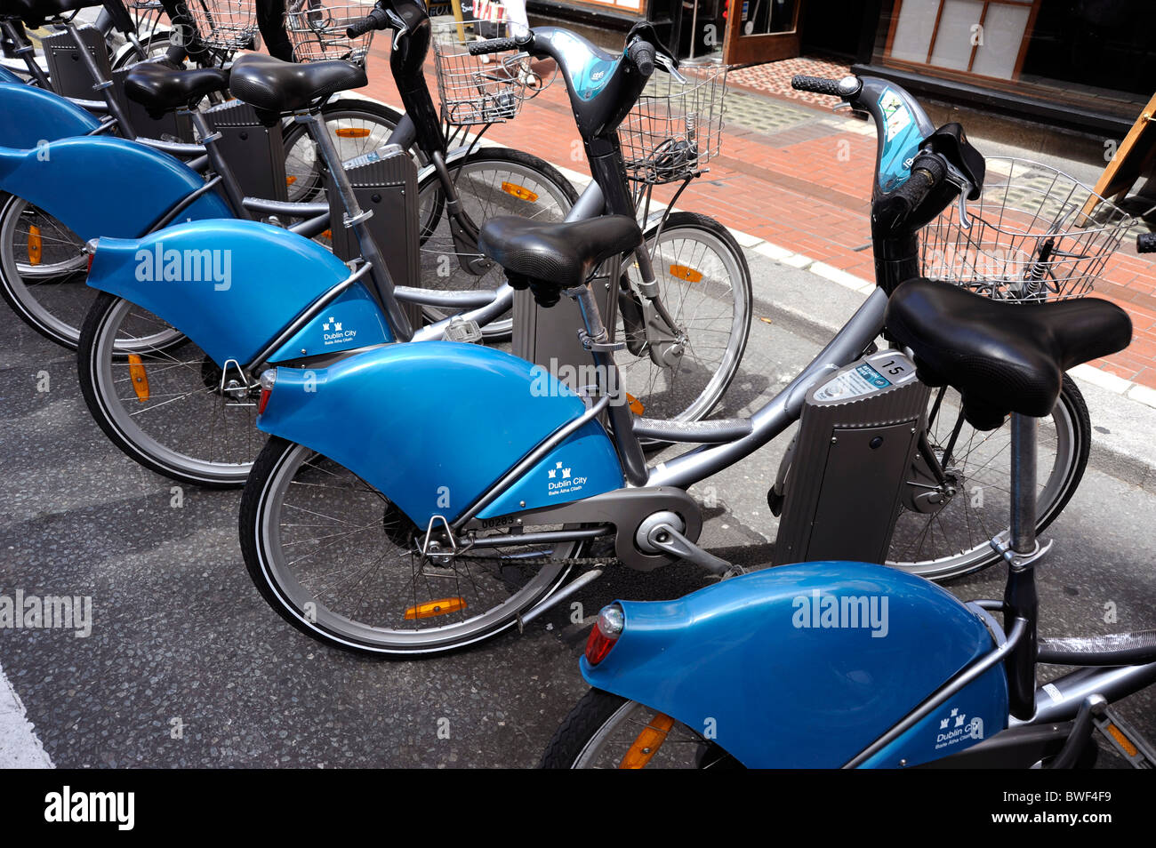 Dublin City Stazione bike,Dublino,l'Irlanda Foto Stock
