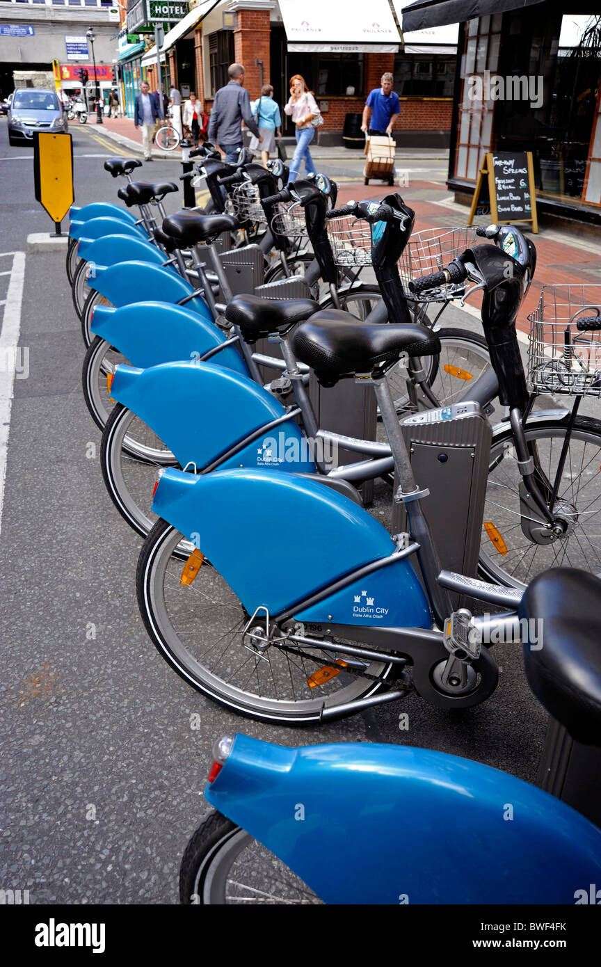 Dublin City Stazione bike,Dublino, Irlanda Foto Stock