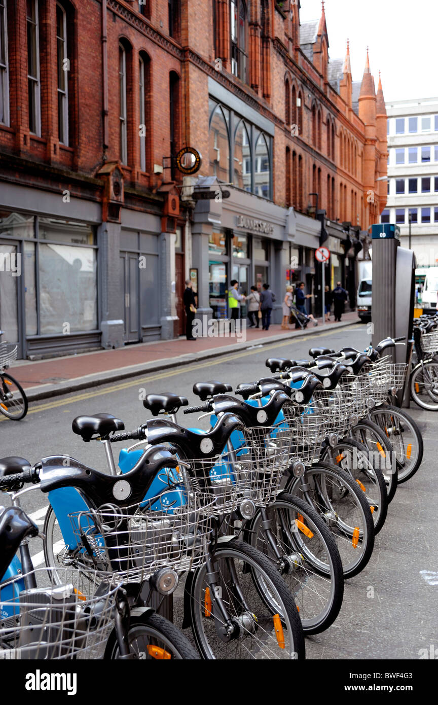 Dublin City Stazione bike,Dublino, Irlanda Foto Stock