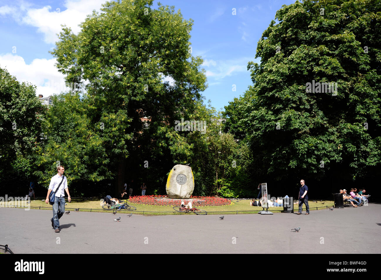 St. Stephen's Green Park, Dublin, Irlanda Foto Stock