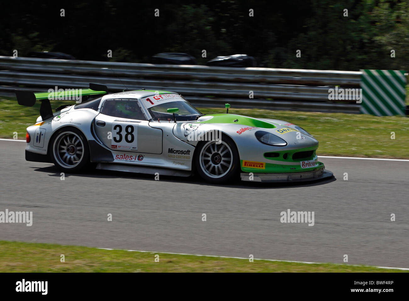 Raphael fiorentino guida un Marcos Mantis GT a Brands Hatch MSVR Weekend 2010 Foto Stock