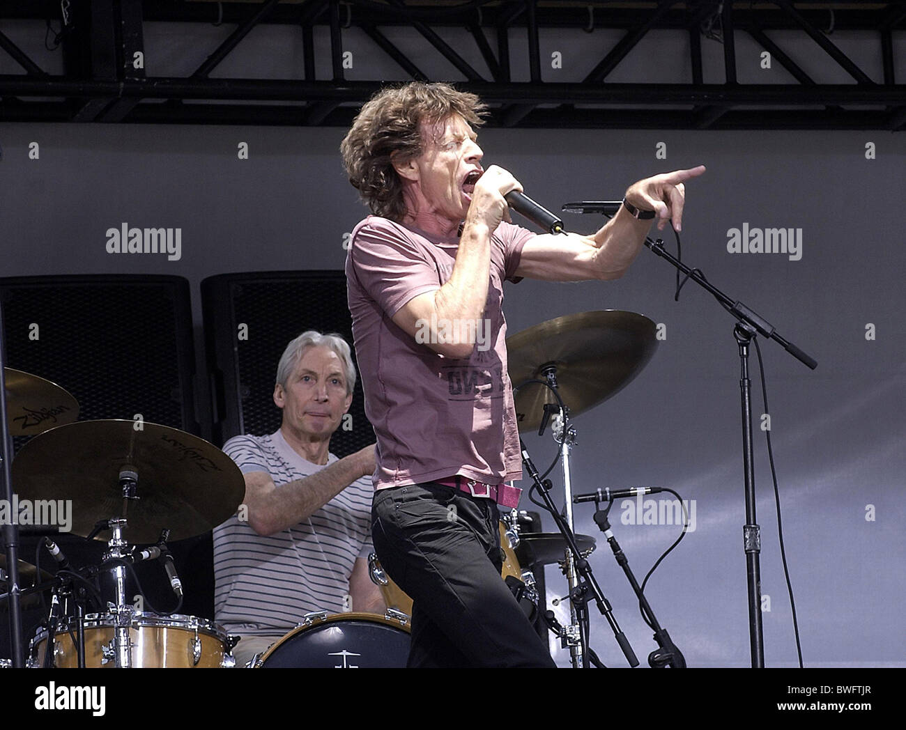 Il Rolling Stones Concert Tour Kick Off Annuncio Foto Stock