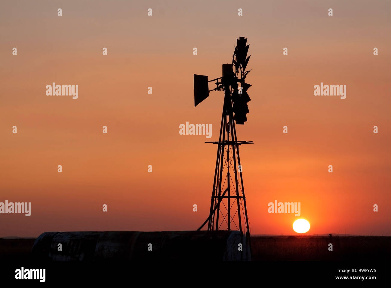 Girato nei pressi di Sasolburg in stato libero Foto Stock