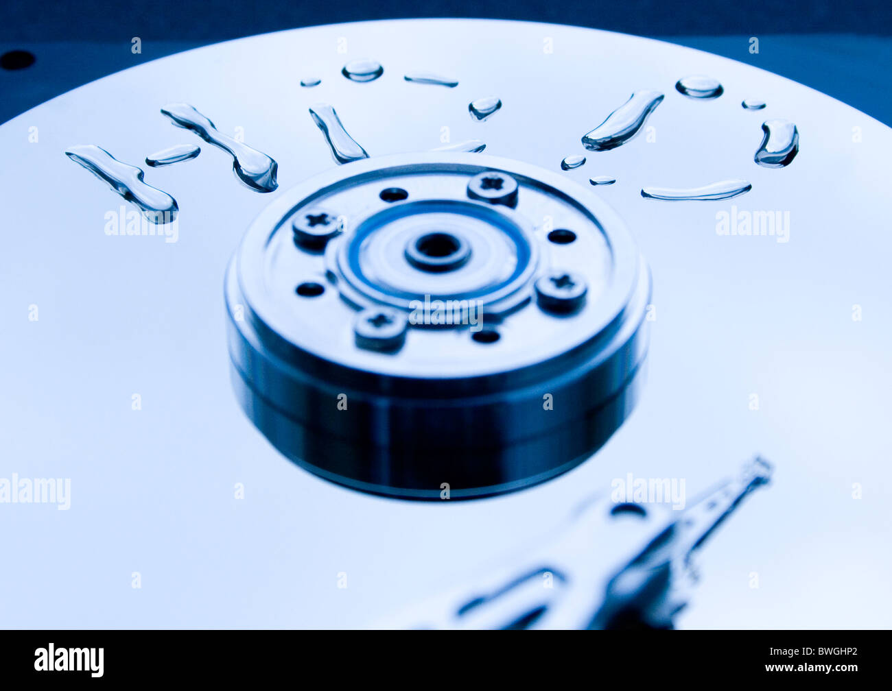 Testa di unità disco rigido di un computer Foto Stock