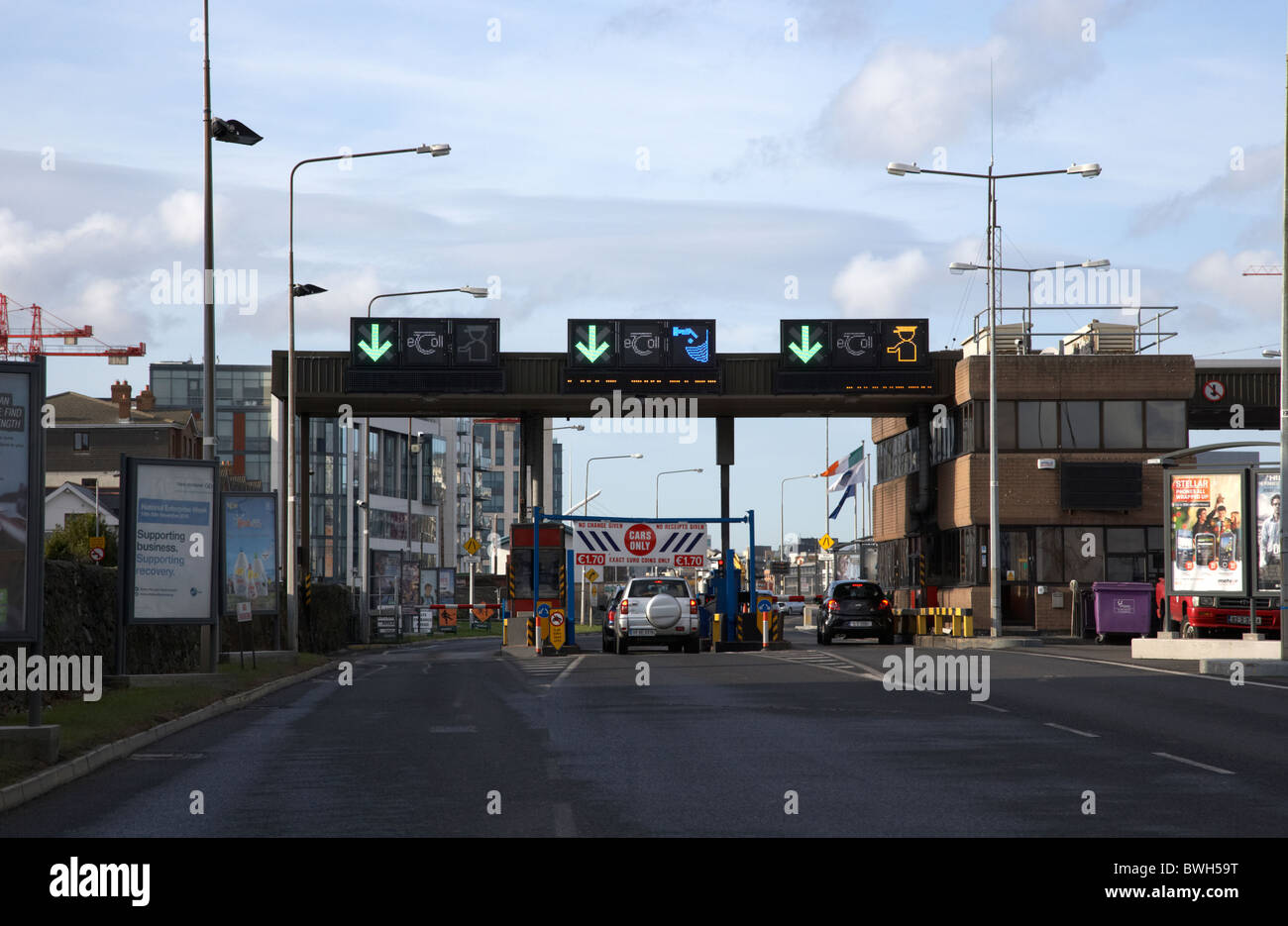 East link bridge toll Plaza Dublino Repubblica di Irlanda Foto Stock
