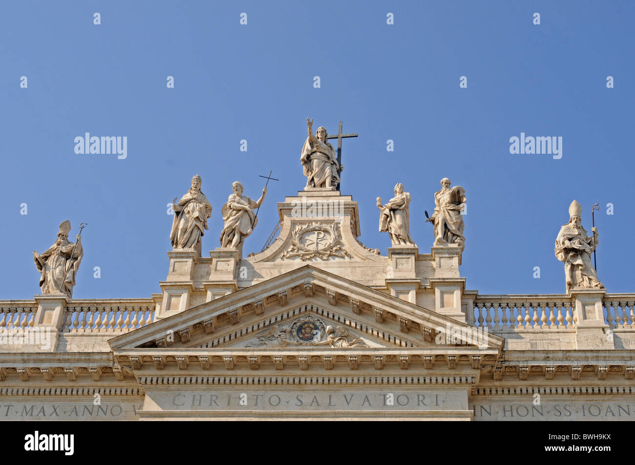 Basilica di San Giovanni in Laterano e la Basilica di San Giovanni in Laterano, Roma, Lazio, l'Italia, Europa Foto Stock