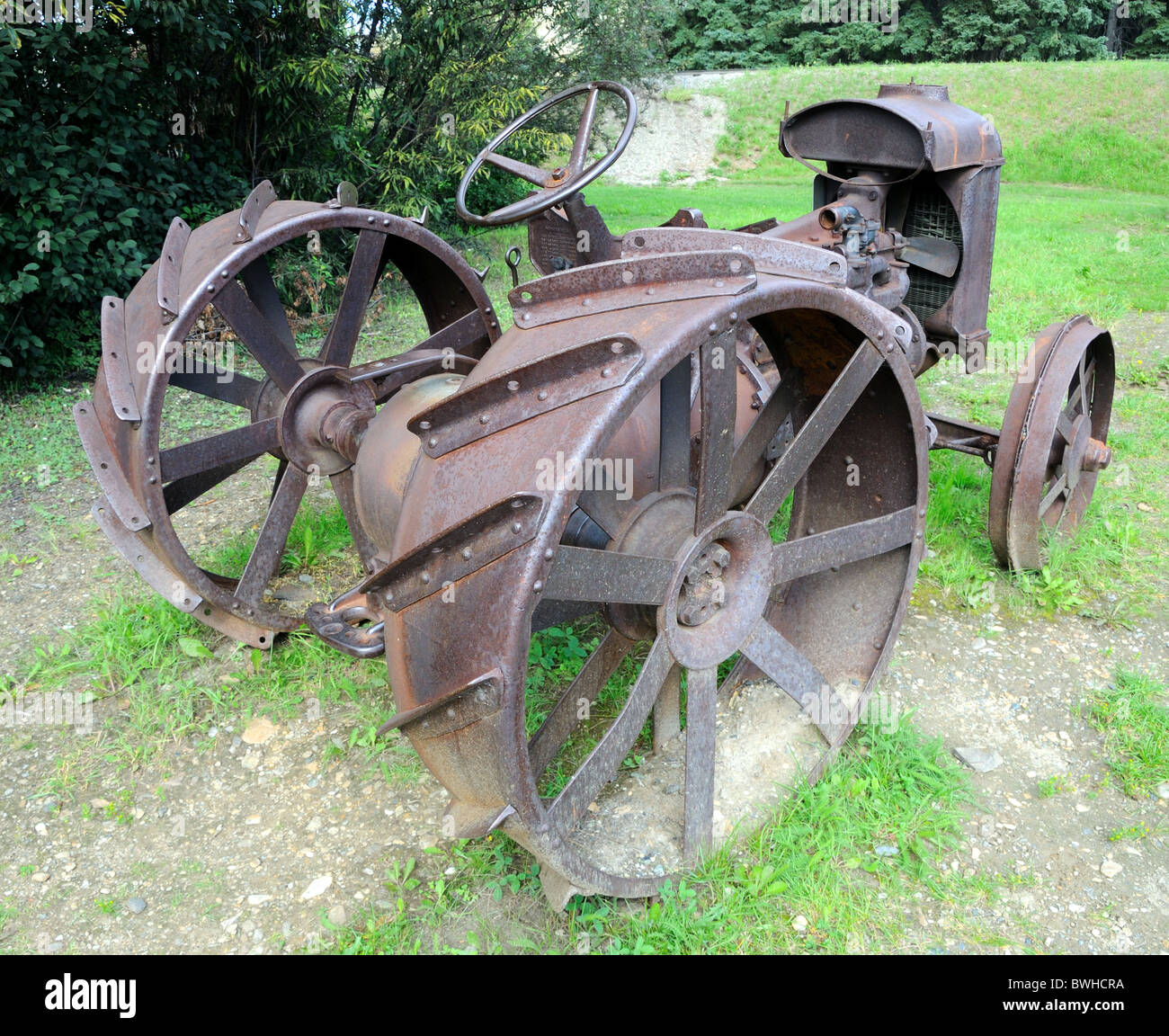 Vintage trattore agricolo Foto Stock