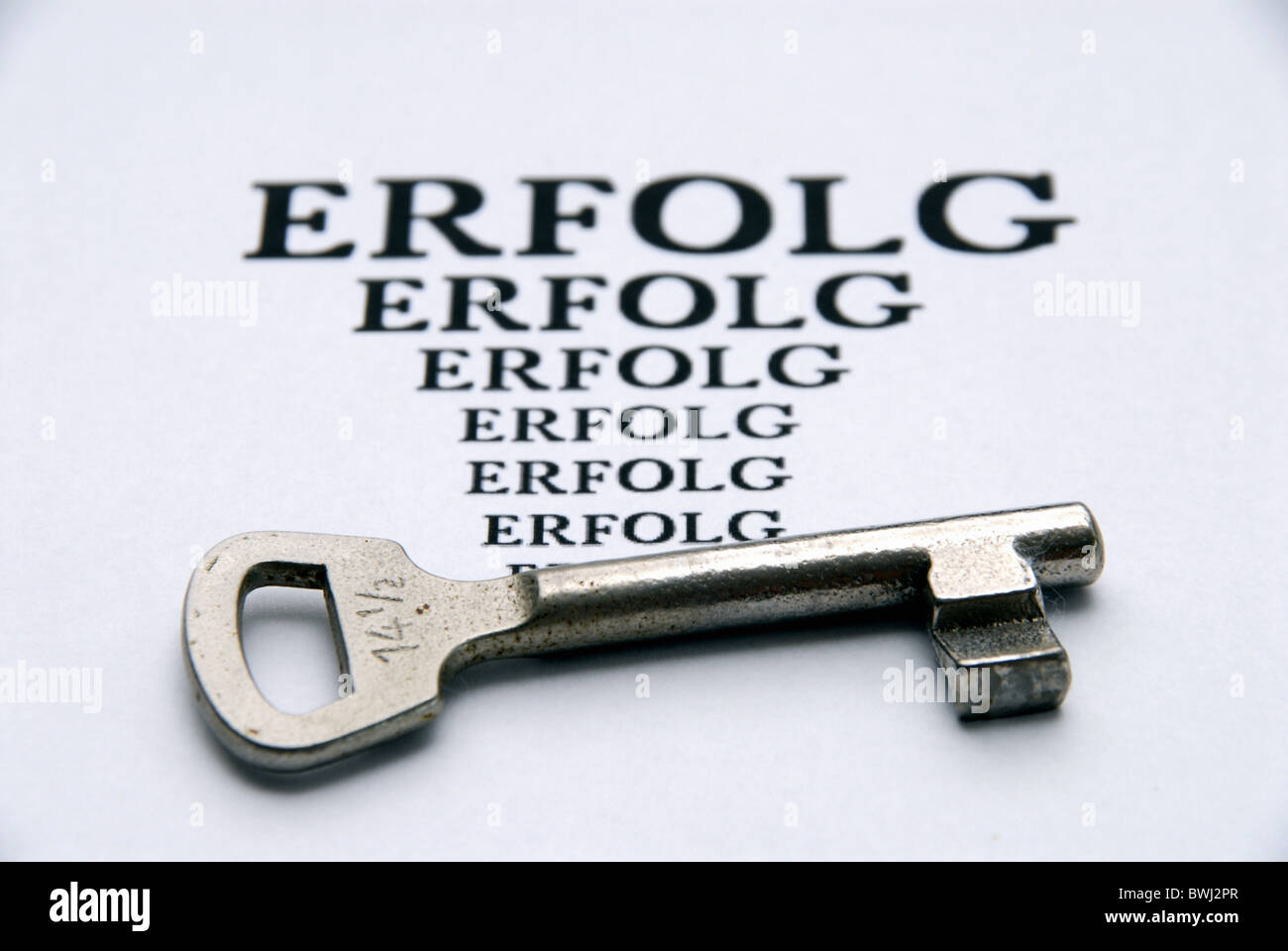 Le chiavi del successo di concetti di simbolo Foto Stock