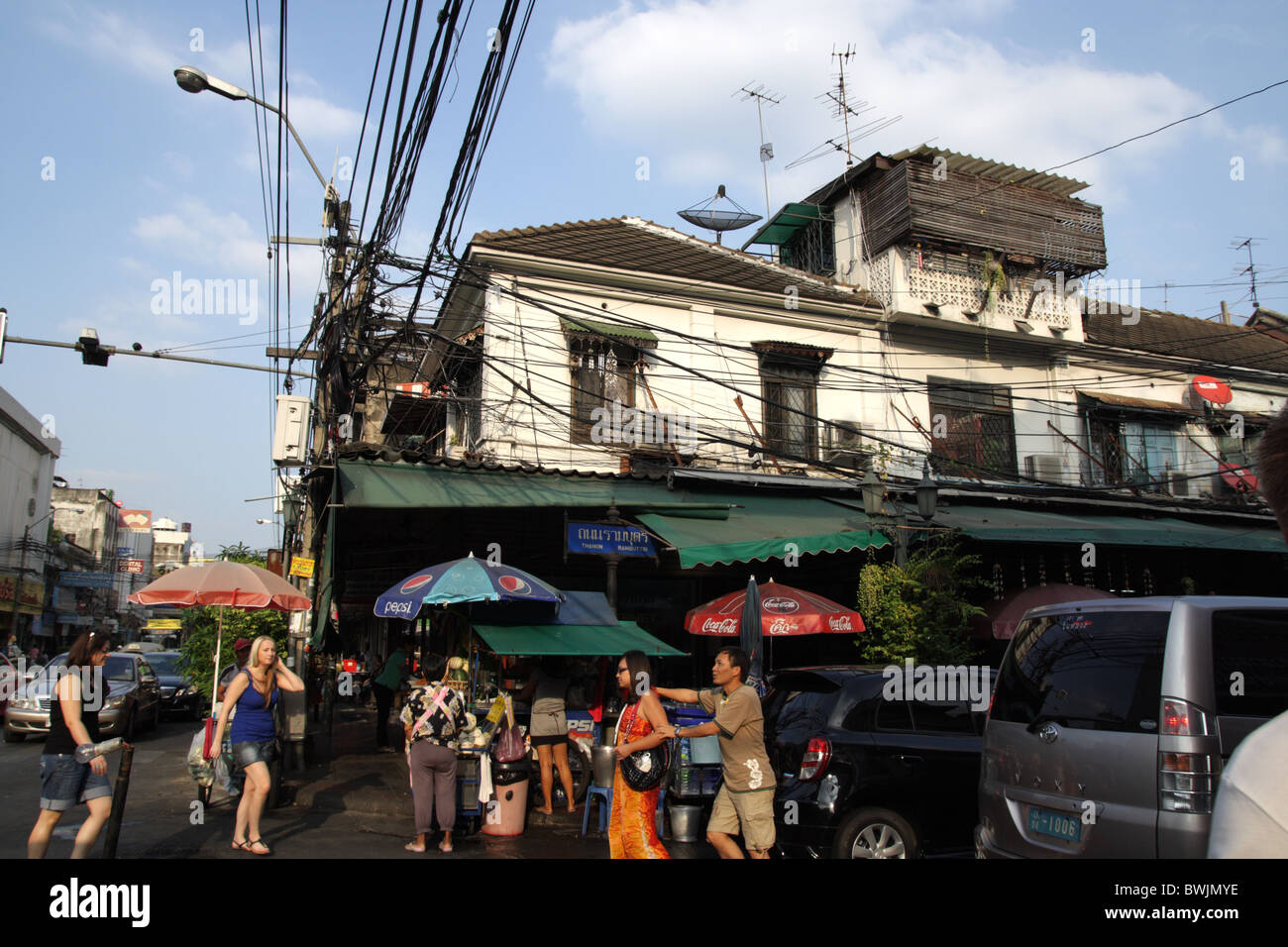Khaosan Road, Bangkok Foto Stock