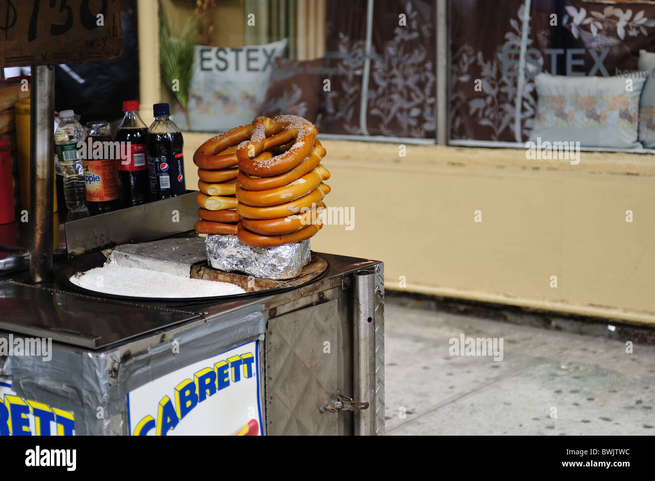 Pretzel per vendita New York City Foto Stock