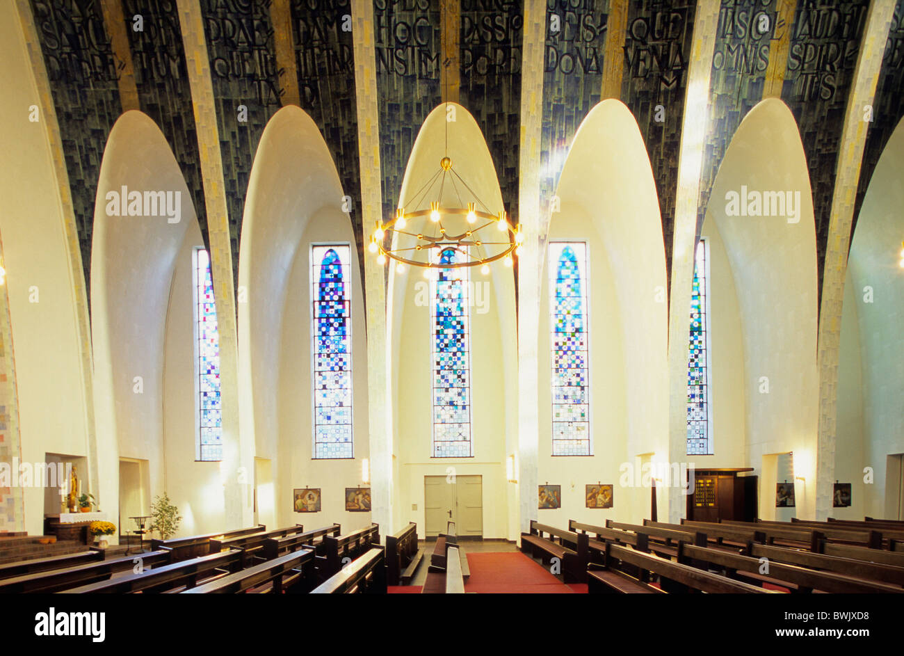 L'Europa, in Germania, in Renania settentrionale-Vestfalia, la zona della Ruhr, Gelsenkrichen, Heilig-Kreuz-Kirche Foto Stock