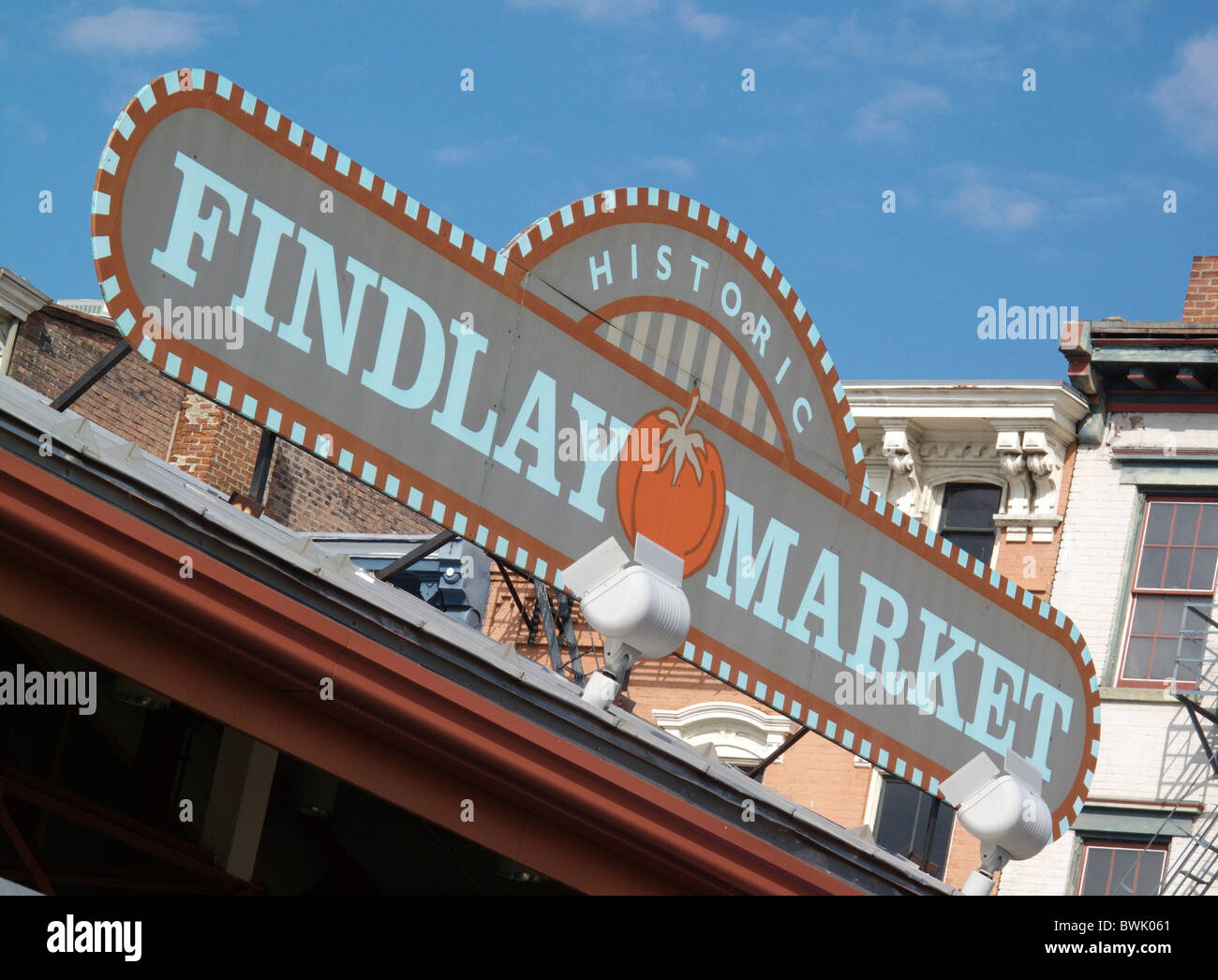Lo storico mercato Findlay a Cincinnati in Ohio, Stati Uniti d'America Foto Stock