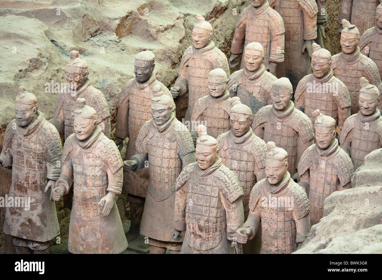 Esercito di Terracotta, Xi'an, Shaanxi Province, Cina Foto Stock