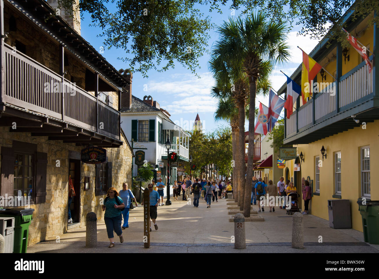 St George Street, St Augustine, Florida, Stati Uniti d'America Foto Stock
