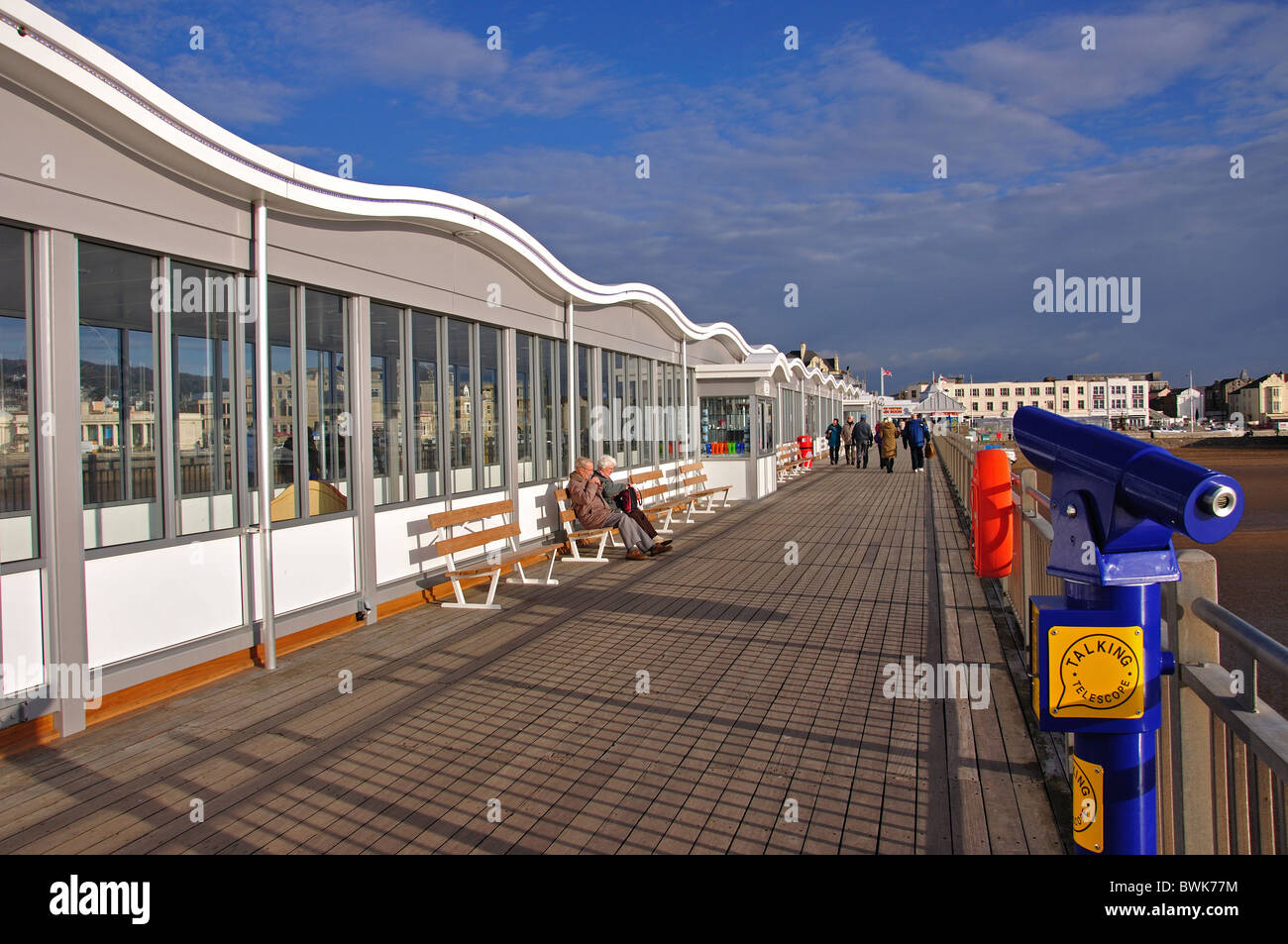 Il Grand Pier, Weston-super-Mare, Somerset, Inghilterra, Regno Unito Foto Stock