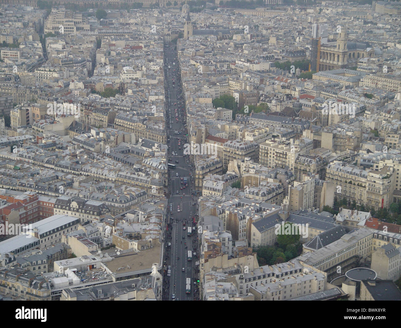 Panoramica di Parigi città Francia Europa Foto Stock