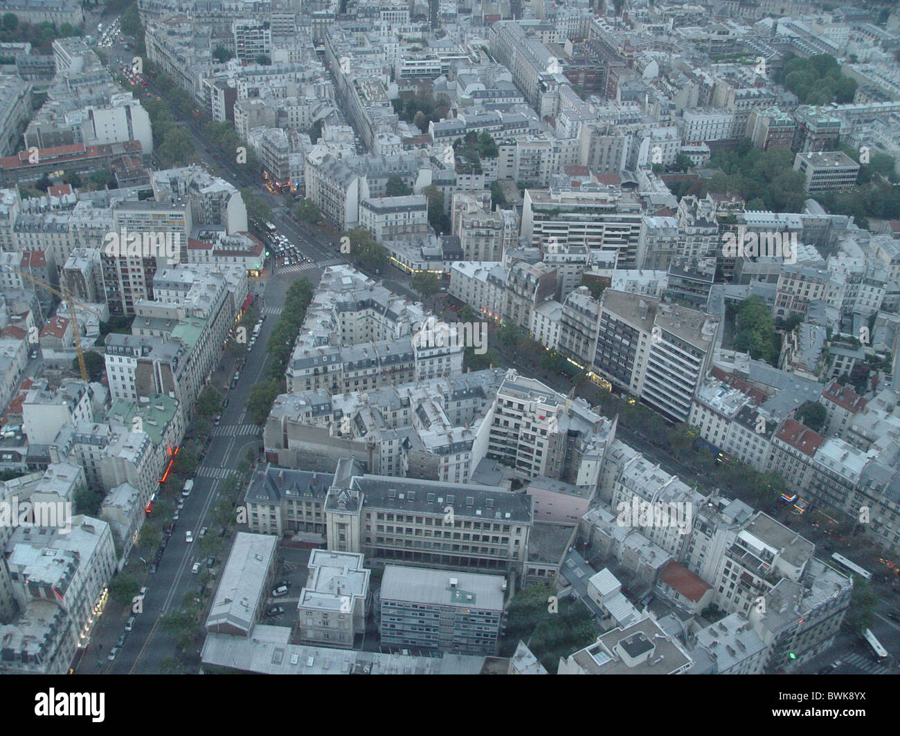 Panoramica di Parigi città Francia Europa Foto Stock