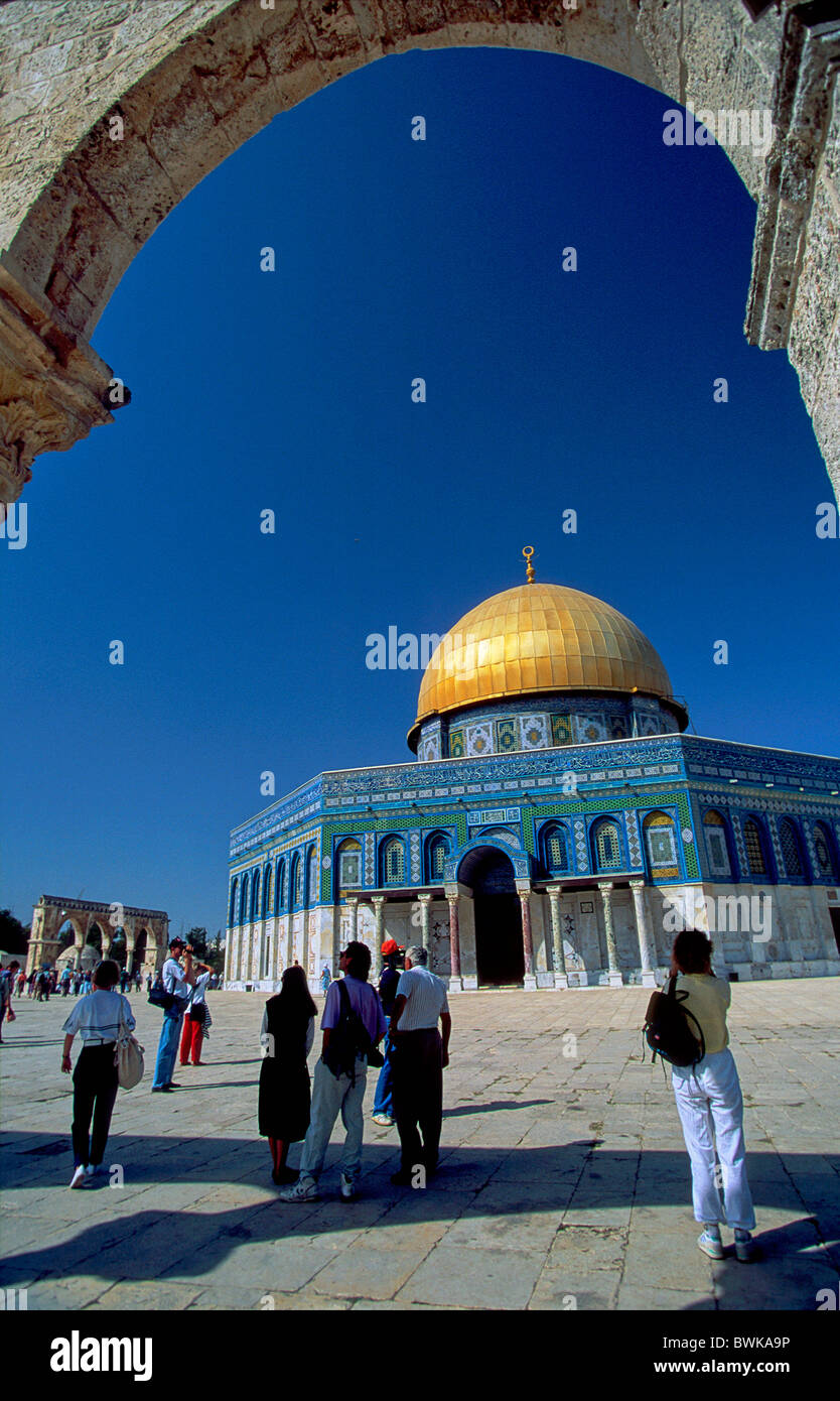 Israele Gerusalemme cattedrale di roccia religione islam Abd al-Malik Foto Stock