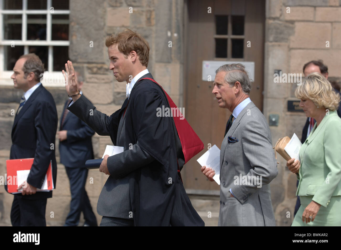 Il principe William laureati da St Andrews University dove ha incontrato la sua moglie futura. Foto Stock