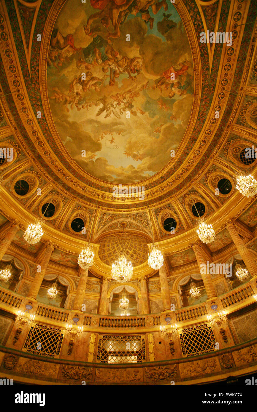 Francia Europa Castello Versailles L'Opéra Royale royal opera opera di architettura interno magnificamente cov Foto Stock