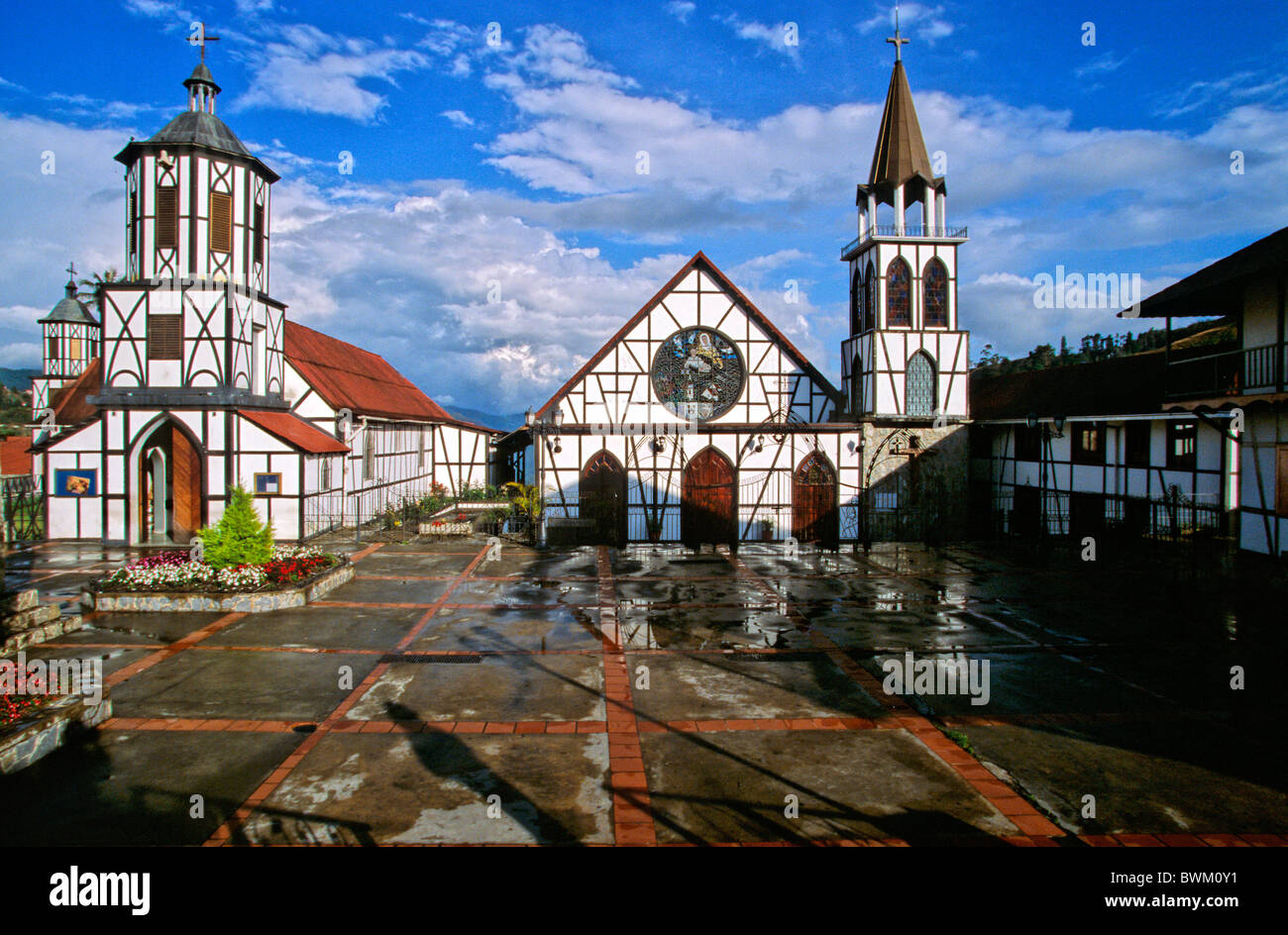 Venezuela sud America Cattedrale Colonia Tovar Cordillera De La Costa Sud America immigrati tedeschi Emigran Foto Stock