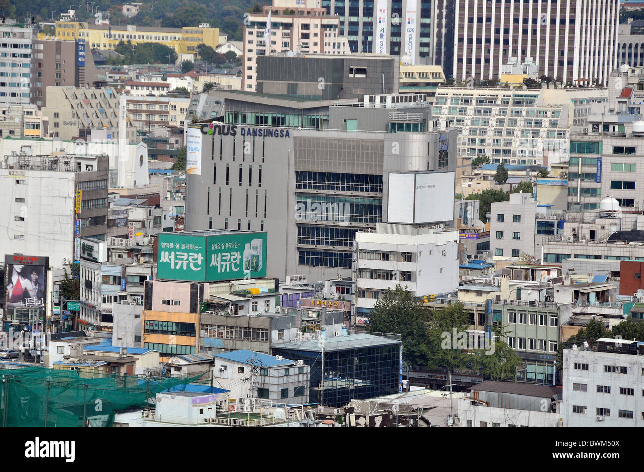 Vista aerea della città di Seoul, Corea del Sud Foto Stock