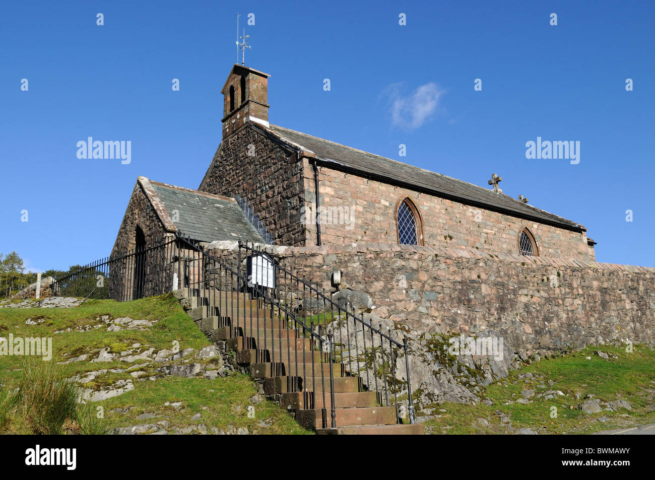 Buttermere Cumbria la Chiesa Parrocchiale di San Giacomo Lake District Inghilterra UK GB Foto Stock