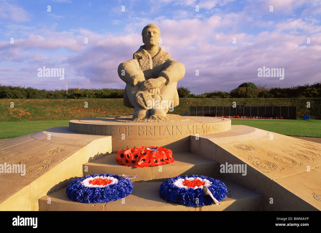 Regno Unito Inghilterra Europa Kent Folkestone Battle of Britain Memorial Capel-le-ferne Capel Regno Unito Gran Britai Foto Stock