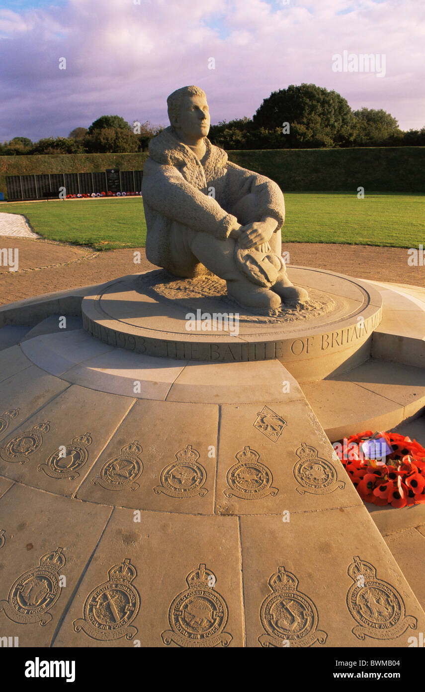 Regno Unito Inghilterra Europa Kent Folkestone Battle of Britain Memorial Capel-le-ferne Capel Regno Unito Gran Britai Foto Stock