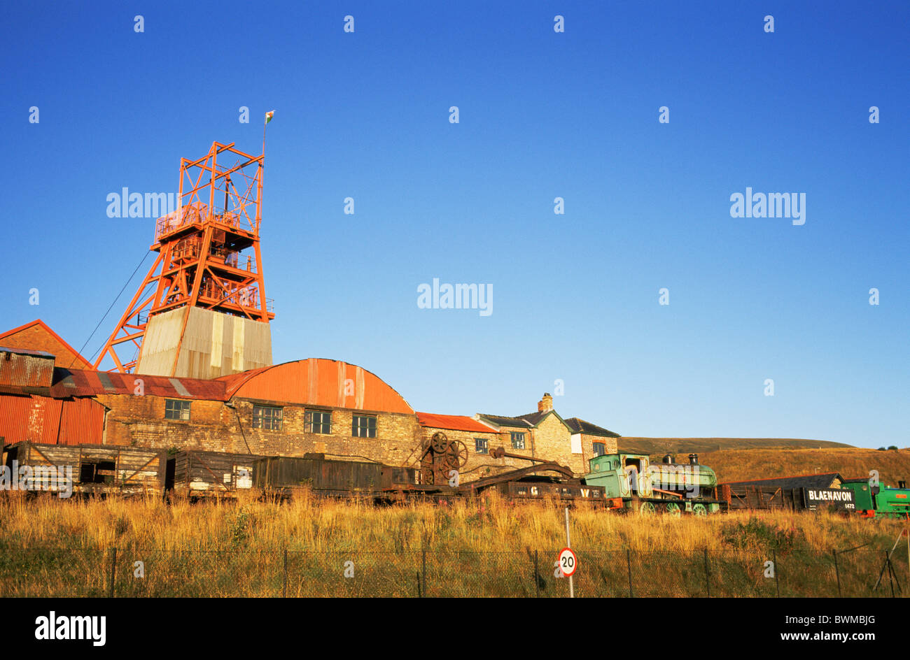 Regno Unito Galles Monmouthshire Abergavenny Blaenafon Blaenavon Big Pit Big Pit Museo Del Carbone Della Miniera di carbone di UNESCO World H Foto Stock