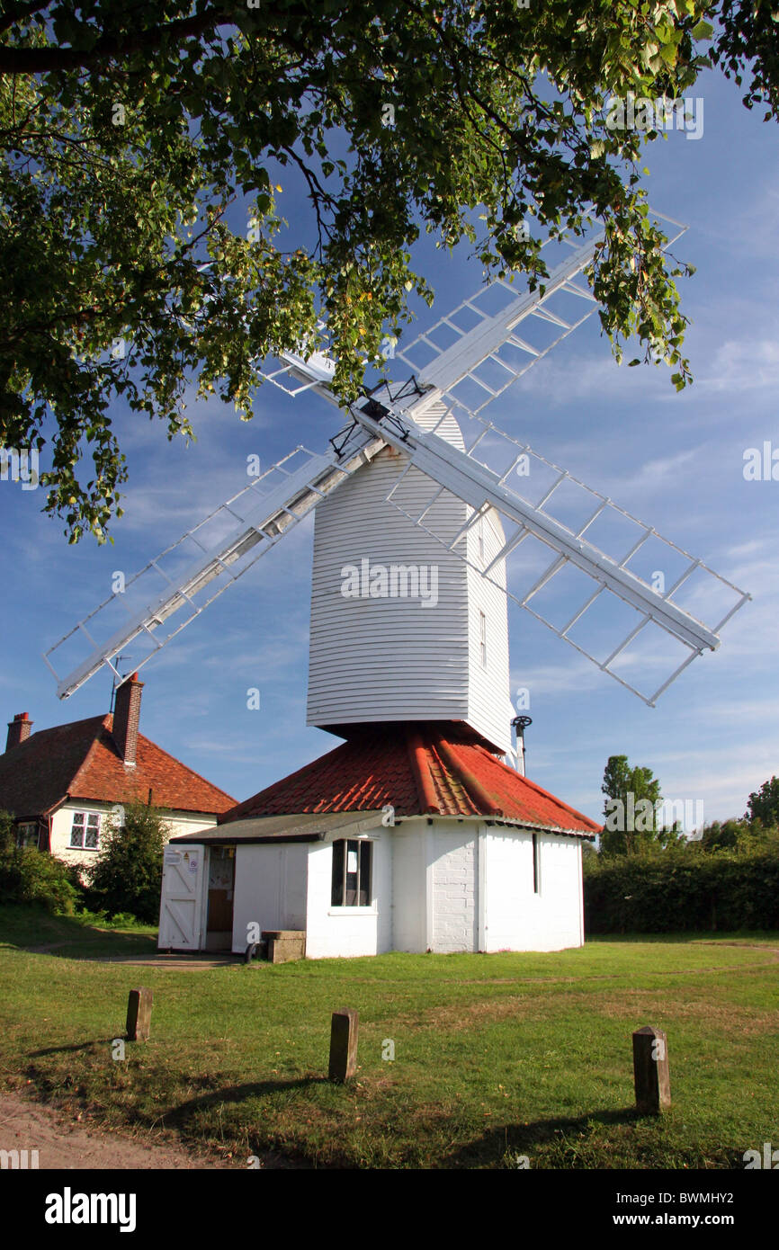 Thorpeness Mulino a Vento è una Grade II mulino post,costruito originariamente come un mulino per il mais, è stato convertito in un acqua mulino di pompaggio Foto Stock