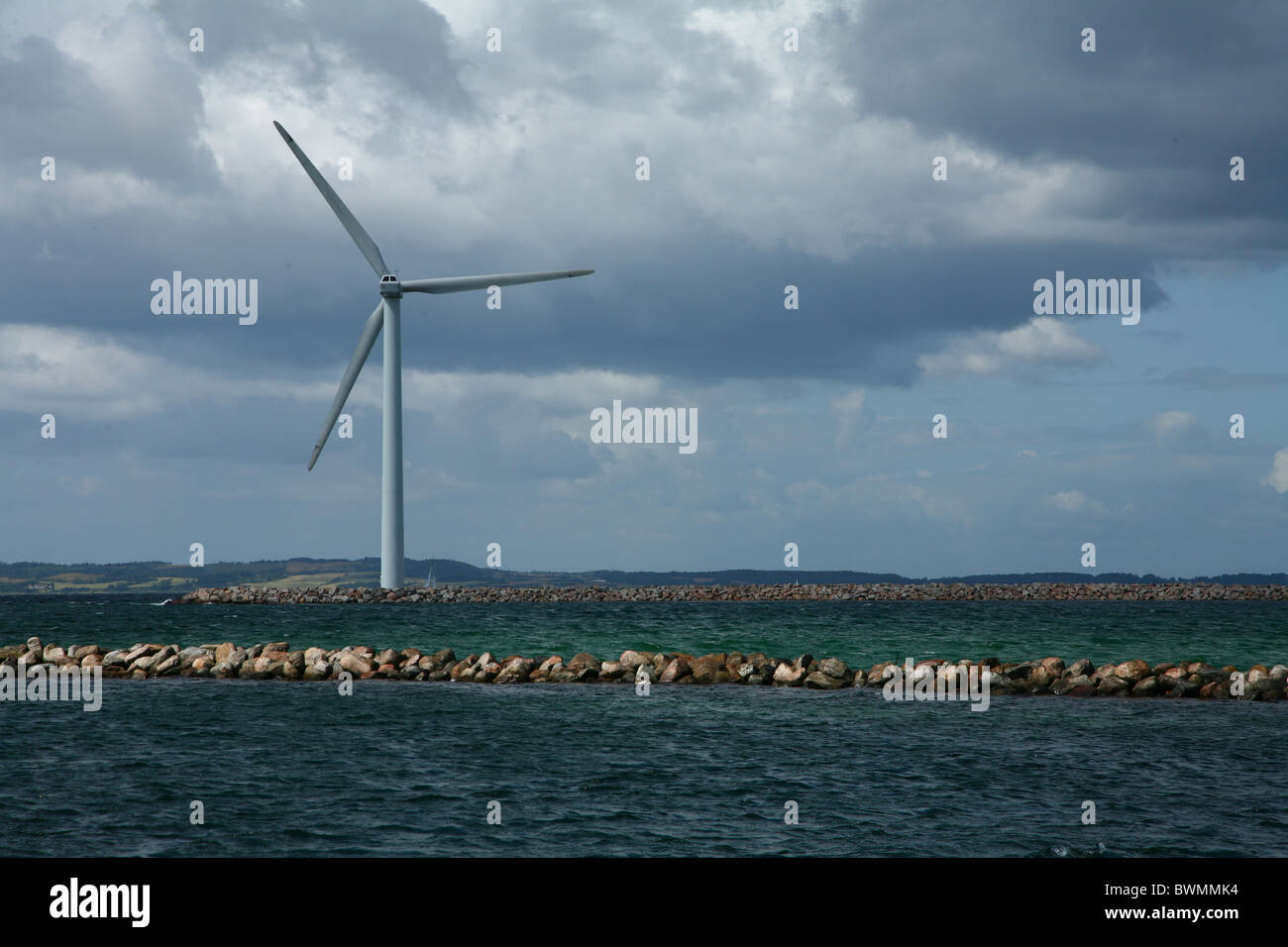 L energia eolica in Danimarca Foto Stock