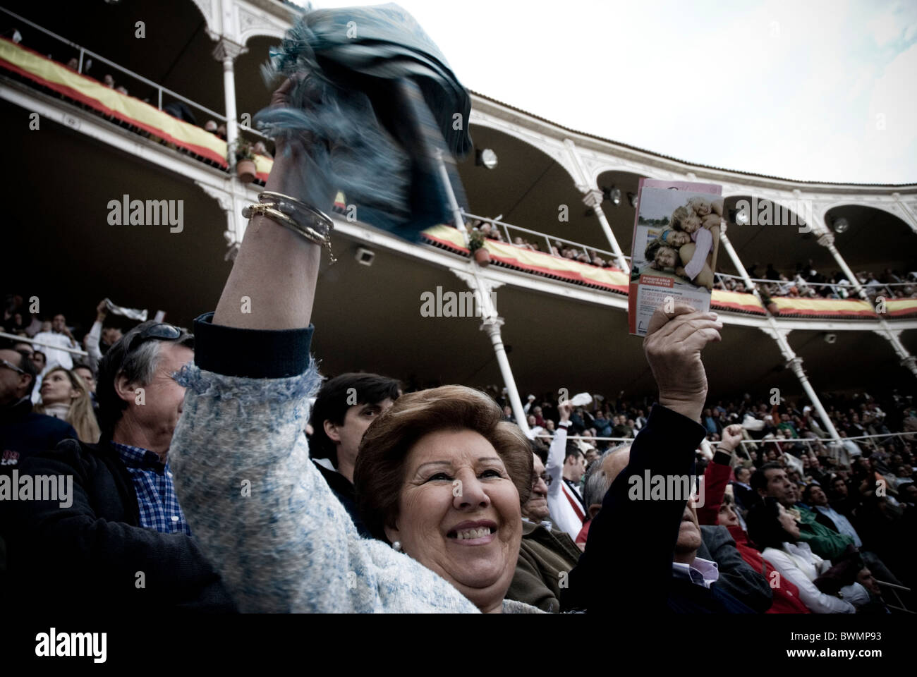 La corrida in arena Las Ventas. Madrid . Spagna Foto Stock