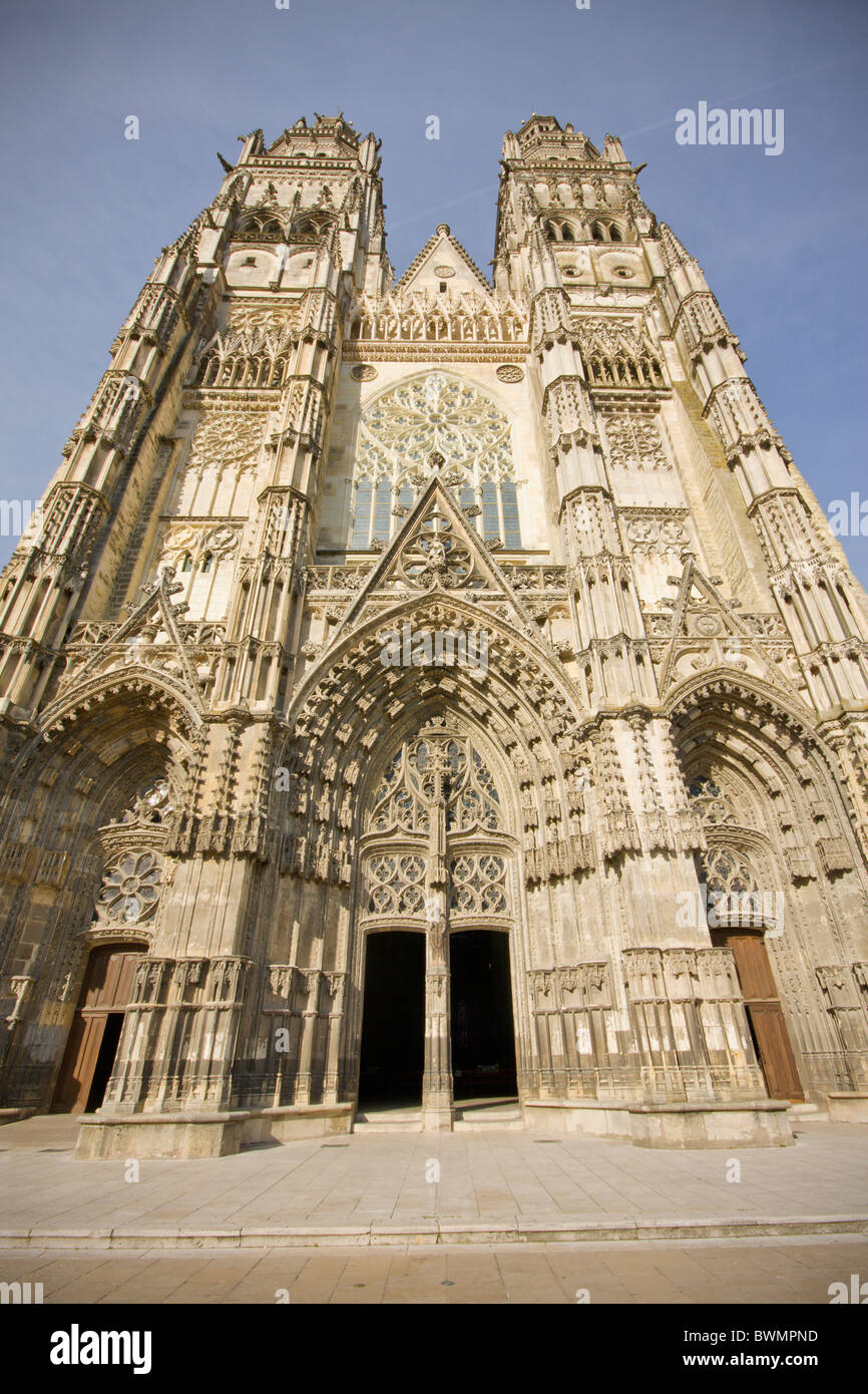 La cattedrale di Tours in Francia Foto Stock