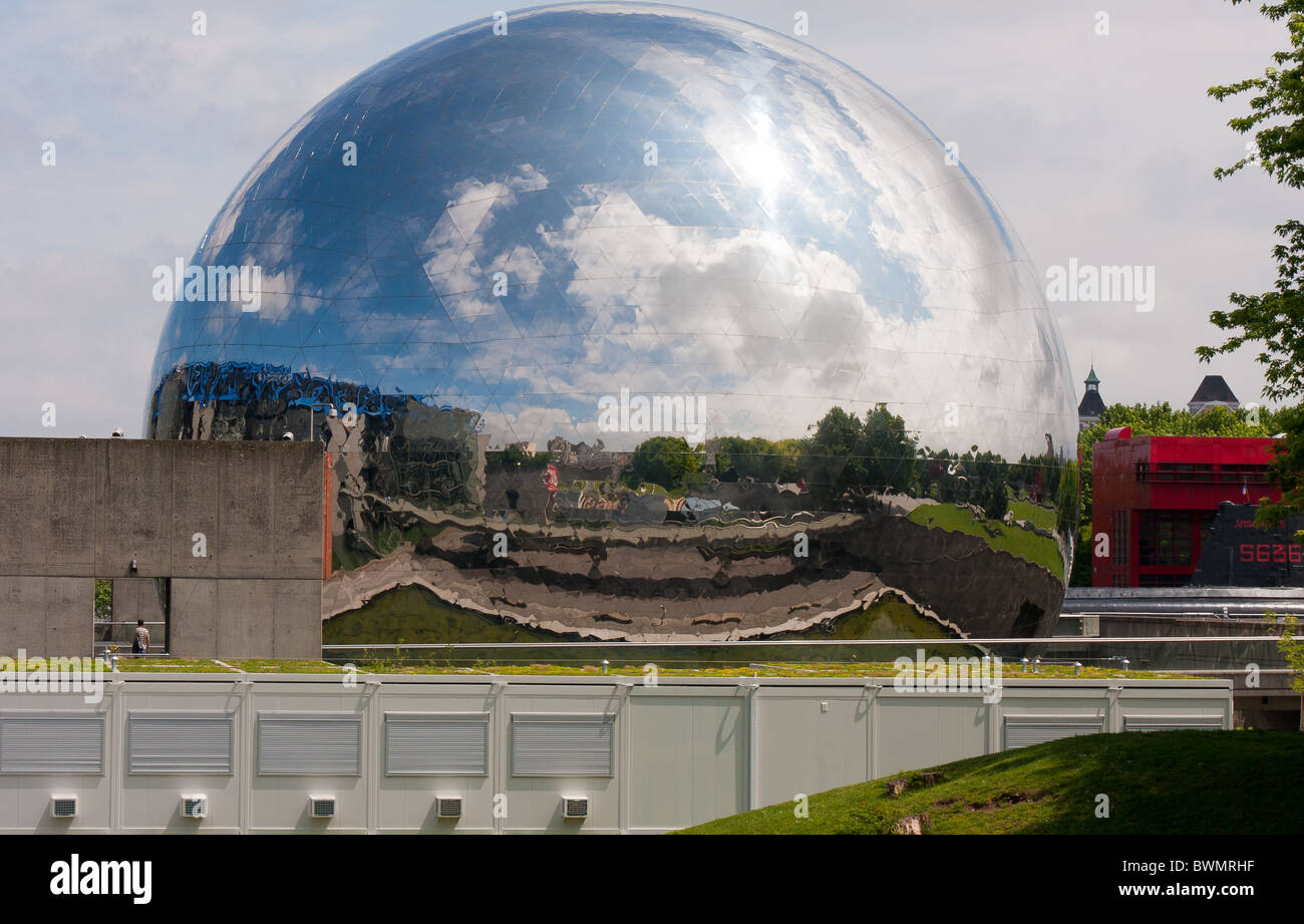 La Géode Cité des Sciences et de l'Industrie Foto Stock