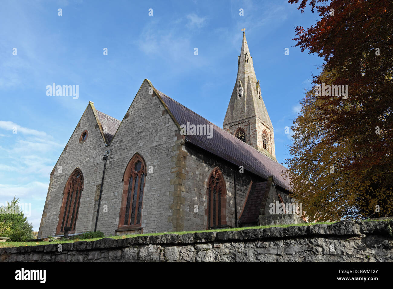 Basilica di San Pietro la Collegiata e la Chiesa Parrocchiale Ruthin Denbighshire North Wales. Foto Stock