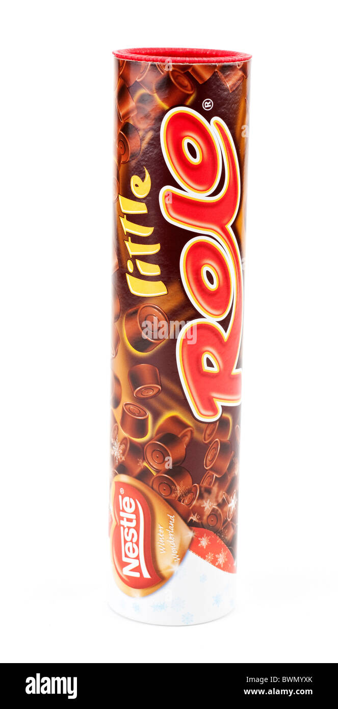 Tubo di Nestlé poco rolo cioccolatini Foto Stock