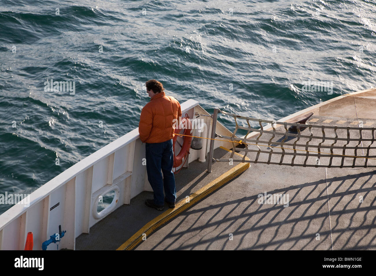 Traghetto passeggero sul Puget Sound, Port Townsend al traghetto Keystone Foto Stock