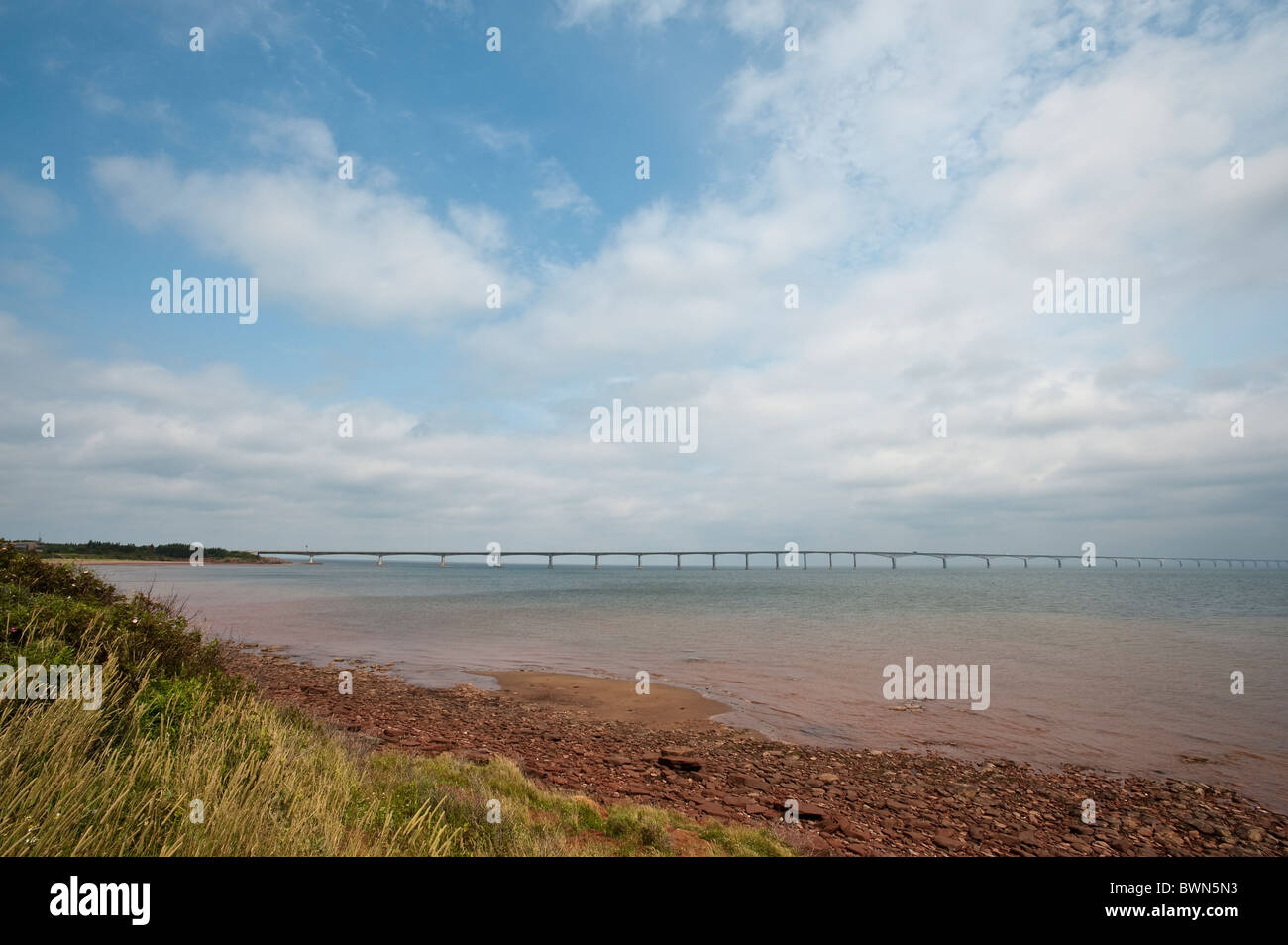 Confederation Bridge, New Brunswick, The Maritimes, Canada. Foto Stock