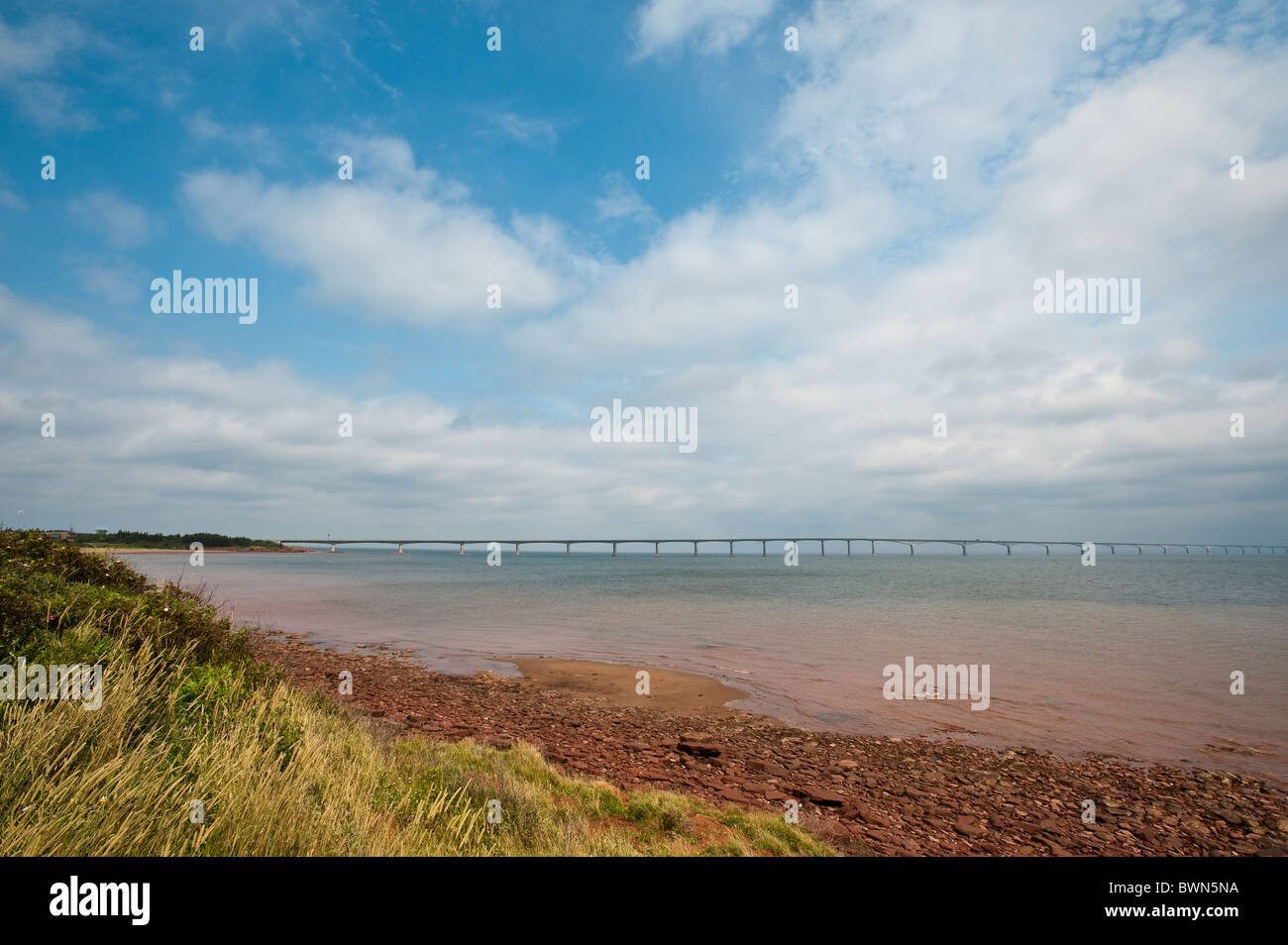 Confederation Bridge, New Brunswick, The Maritimes, Canada. Foto Stock