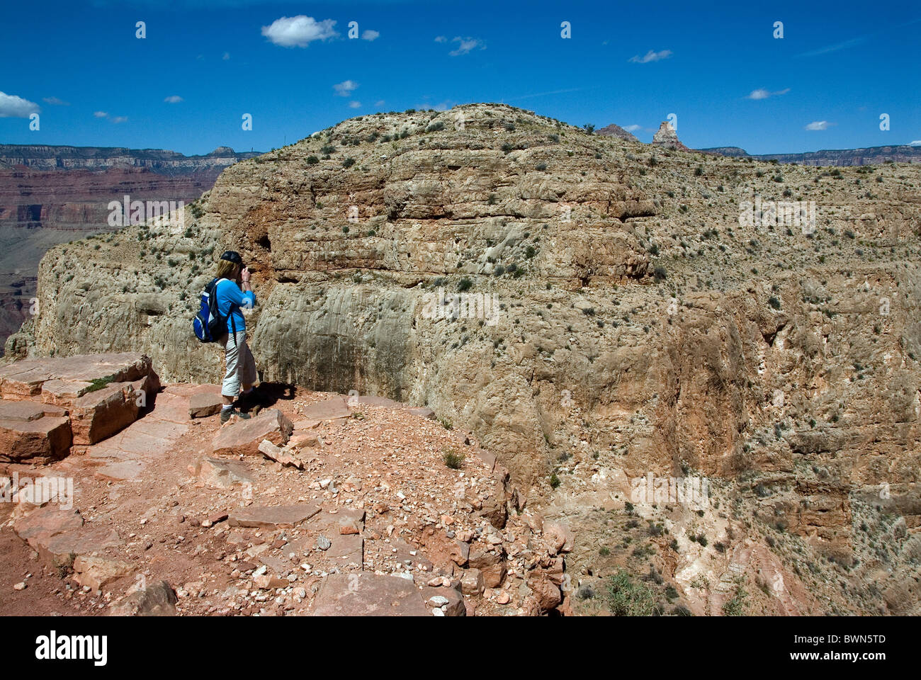 Parco nazionale del Grand Canyon Arizona USA America Stati Uniti nord america trail sentiero percorso turismo tour Foto Stock