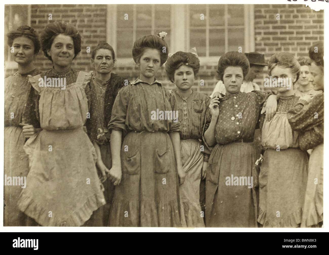 USA America Stati Uniti nord america Payne Cotonificio Macon Georgia 1909 Gennaio storia il suo storico Foto Stock