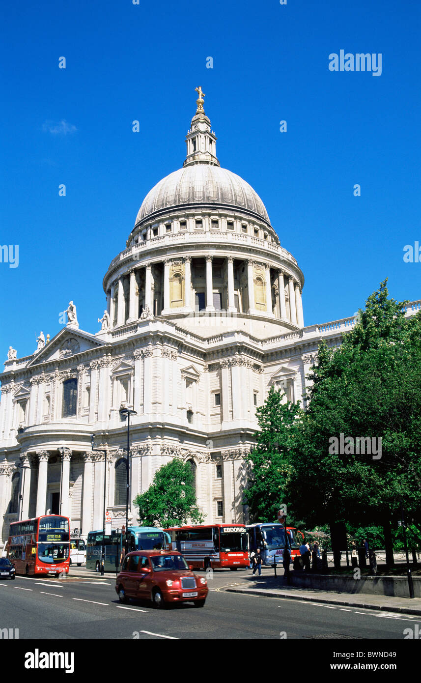 Inghilterra Europa Londra St Pauls Cathedral la Cattedrale di Saint Paul San Paolo Duomo cattedrale chiesa di Inghilterra Ch Foto Stock