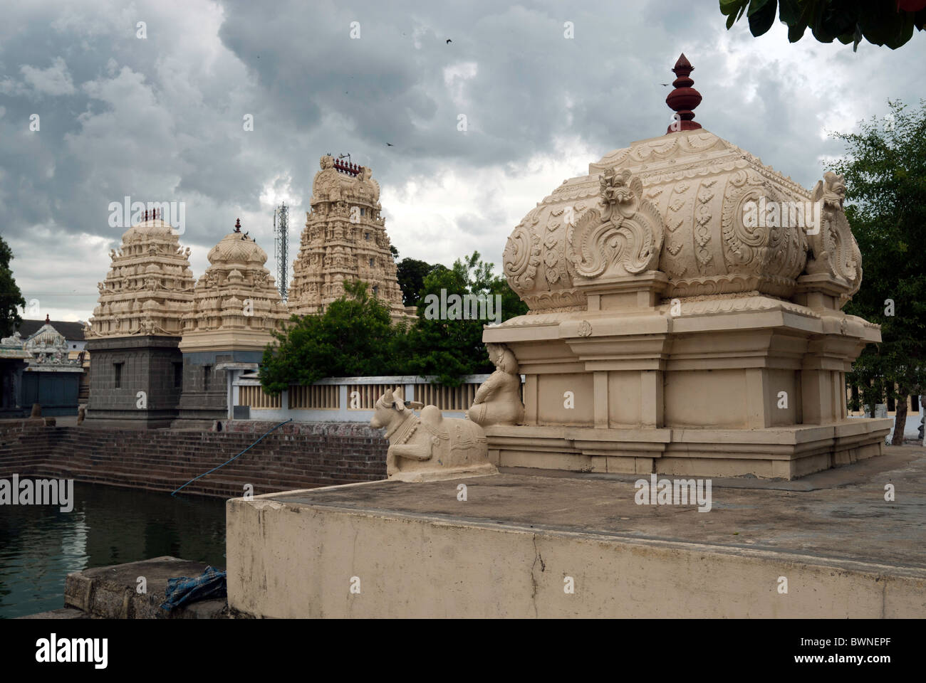 Sri Katchabeswarar; Kachabeswarar Tempio Hindu; shiva; saivite; xiii secolo; Chola tempio; in Kancheepuram ;Kanchipuram, Foto Stock