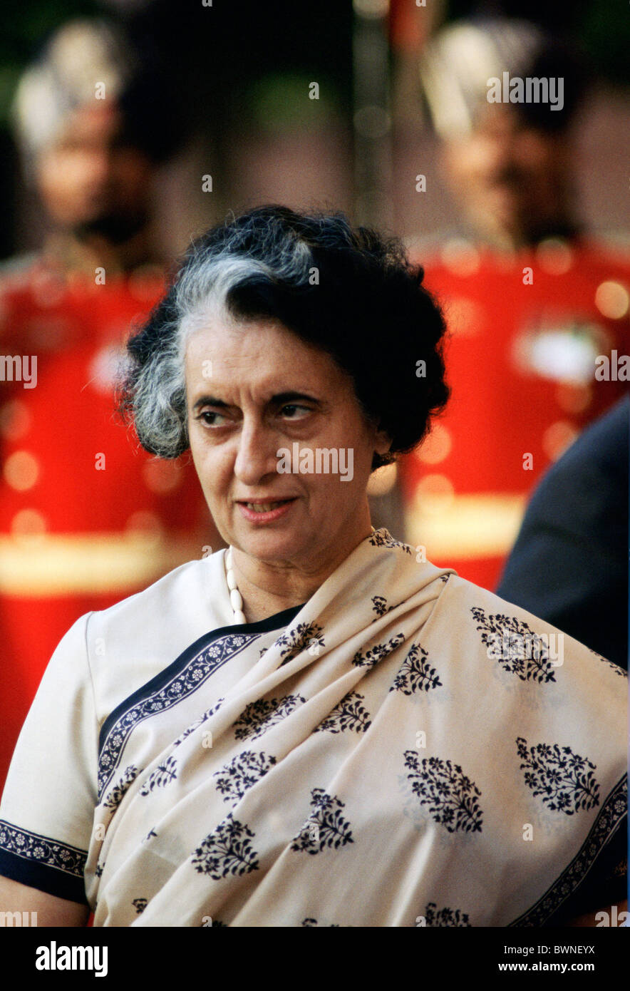 Indira Gandhi, il Primo Ministro dell'India Foto Stock