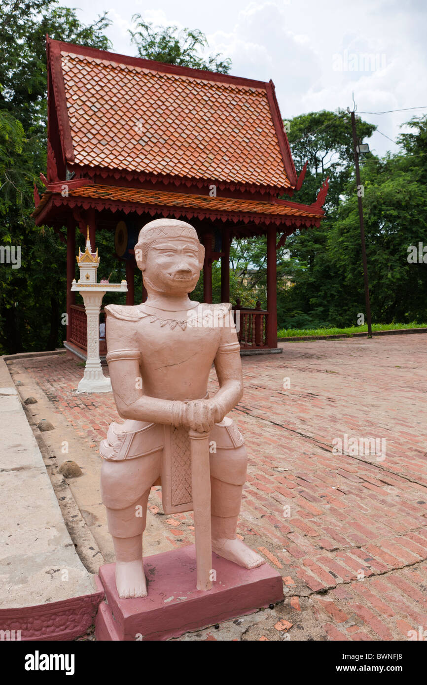 Wat Phnom, Phnom Penh, Cambogia, Indocina, Asia sud-orientale, Asia Foto Stock