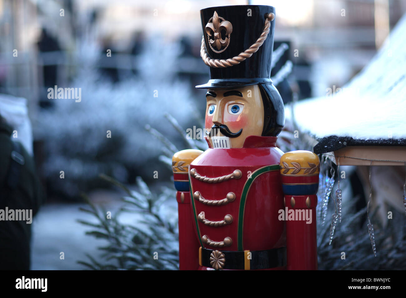 Soldato giocattolo dello schiaccianoci di Natale Foto Stock